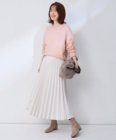 ANY L 【10色展開/ウエストゴム】ウーリッシュフラノ プリーツスカート