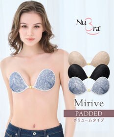 BRADELIS New York 【NuBra / ボリュームアップ】パテッドヌーブラ ミリーヴ  蒸れにくい バックレス コレクション デザインヌーブラ 正規品