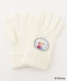 ANY KIDS 【ディズニー/FROZEN】ワッペン付き手袋 ホワイト
