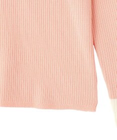 Green Parks アンチピリング袖配色ニットプルオーバー