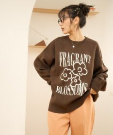 WEGO 【新色追加/ユニセックス着用ITEM/SMLサイズ展開】ジャガードグラフィックプルオーバー（LS）