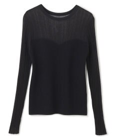 uncrave シルキー ニット コンビ トップス