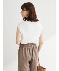 Green Parks ・Ｐｅｔｉｔ　Ｆｌｅｕｒ　フレンチスリーブリブニット