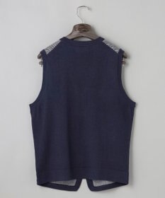 GOTAIRIKU 体温調整に【洗える/チクチクしにくい/ピリングしにくい】イタリア糸 ハイゲージ ベスト_WOOL100%