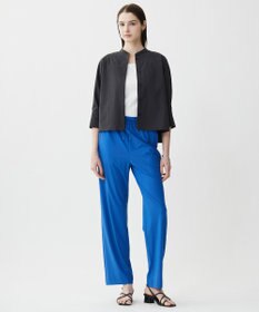 ICB L 【接触冷感・UVカット・洗える】ヴィンテージスパンブロード バンドカラーシャツ