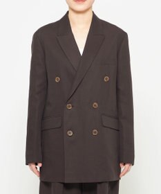 NAKAMURAYA ★UWMSCリネン ビッグＶノーカラージャケット ur's ジャケット ノーカラージャケット ベーシックノーカラーV