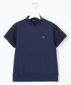 23区GOLF 人気デザインがリバイバル！【WOMEN】レース袖 半袖モックネックシャツ