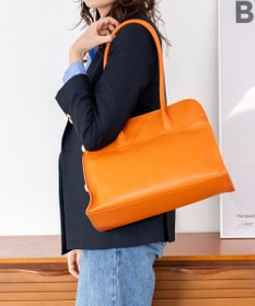 blancle シュリンクレザー ワイドボストン