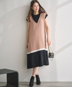 組曲 L 【2SET・WEB限定】バイカラー ジャンスカニットセット