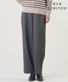 J.PRESS LADIES 【WEB限定・人気素材】ツムギートflannel ストレート パンツ