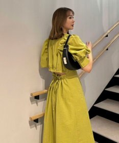Green Parks AnriettMusee バックカットワークワンピース
