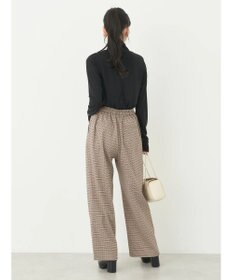 earth music&ecology チェックストレートパンツ