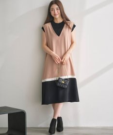 組曲 L 【2SET・WEB限定】バイカラー ジャンスカニットセット