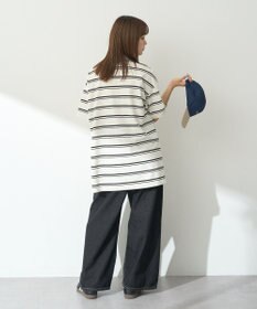 earth music&ecology タックホックデニムパンツ