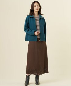 J.PRESS LADIES L パンチングスエード ナロー スカート