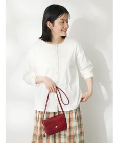 CRAFT STANDARD BOUTIQUE ウ゛ィンテージ風天竺　パール釦クルーカーデＬ／Ｓ