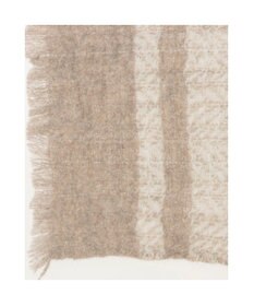 UNBILLION カシュネ cache nez / カシミヤボーダー縮絨マフラー