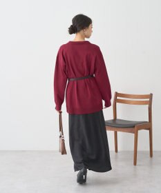 earth music&ecology 袖口スリットスキッパーカーディガン