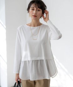 23区 【先行予約】ナチュラルコットンベア シアードッキング カットソー