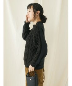 CRAFT STANDARD BOUTIQUE ケーブルニットドッキングスウェット