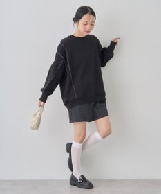 earth music&ecology 配色ルーズチュニック