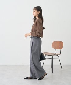 earth music&ecology 袖口スリットスキッパーカーディガン