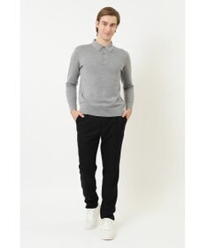 DAKS ツータックサイドベルトウールパンツ