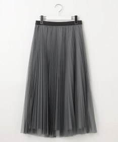 J.PRESS LADIES L 【WEB限定カラーあり・洗える】ハイゲージチュール プリーツ スカート