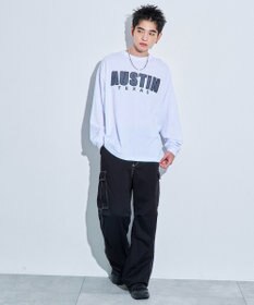 WEGO アクセ付きグラフィックT（LS）