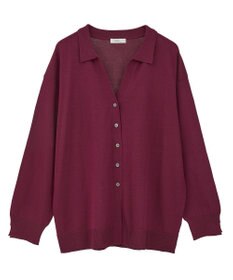 earth music&ecology 袖口スリットスキッパーカーディガン