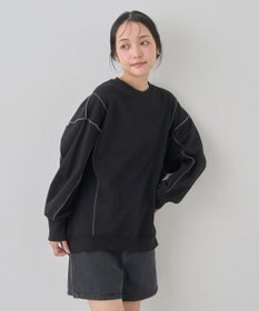 earth music&ecology 配色ルーズチュニック