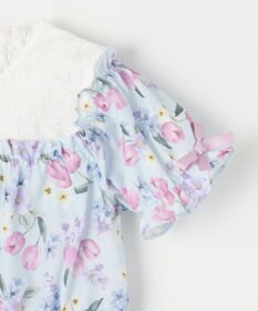 ANY KIDS オン・オフショルダー チューリップ ワンピース