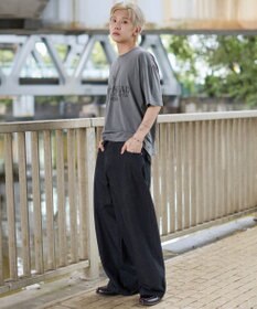 WEGO 【ユニセックス着用ITEM/MLサイズ展開】ステンシルロゴグラフィックT（SS）