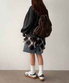 WEGO 【ユニセックス着用ITEM】2ポケットPUドロストナップサック