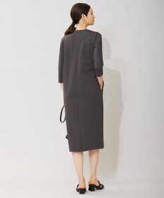 ICB 【セットアップ対応・洗える】コットンコンプレッシャー ストレートワンピース