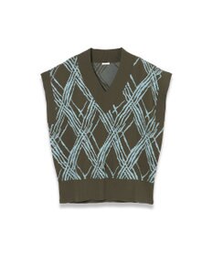 JOSEPH チェックニット　ベスト