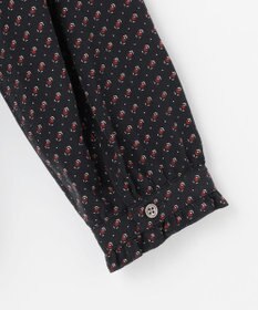 J.PRESS LADIES S スエード幾何プリント ブラウス