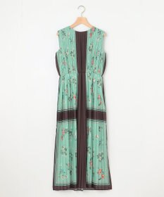 組曲 L スカーフパネルプリント ワンピース