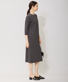 ICB 【セットアップ対応・洗える】コットンコンプレッシャー ストレートワンピース