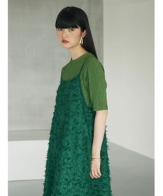 Green Parks armonia．フェザージャガードキャミワンピース