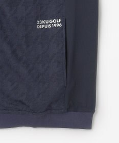 23区GOLF 【MEN】【UVカット】千鳥ジャカードニットブルゾン