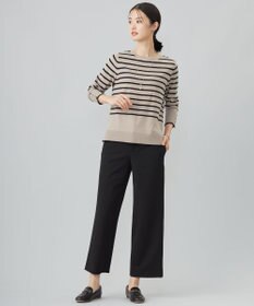 J.PRESS LADIES L 【洗える】VIGODA ボーダー ニット