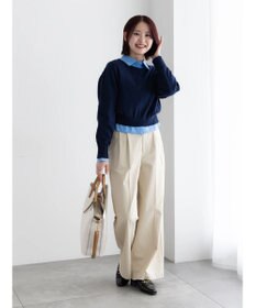 Te chichi コンパクトクルーネックニット【AOYAMA FASHION ASSOCIATION × Te chichi】