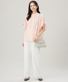 自由区 S 【セットアップ対応・洗える】LIPストレッチワイドストレート パンツ