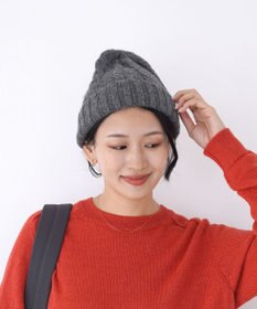 石田製帽 ベビーアルパカ　アラン編みワッチ