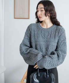 WEGO ケーブルショートニット