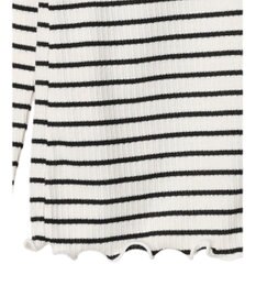 earth music&ecology チェーンリブハイネックプルオーバー