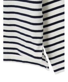 earth music&ecology レースボーダーカットソープルオーバー