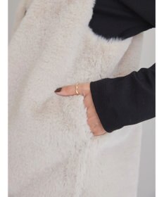 AMERICAN HOLIC 丈違いフェイクファーベスト