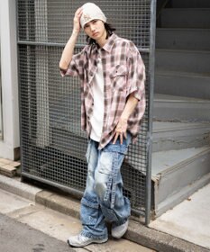 WEGO イージーマルチポケットデニムカーゴ